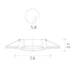 Встраиваемый светильник ARTE Lamp A2103PL-1SS — изображение 3