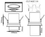 Встраиваемый светильник Crystal Lux CLT 042C110 WH — изображение 5