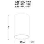 Накладной светильник ARTE Lamp A1516PL-1GY — изображение 3