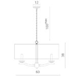 Подвесная люстра Divinare 1163/01 SP-6 — изображение 5