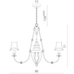 Подвесная люстра Divinare 1165/01 LM-8 — изображение 3