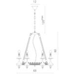 Подвесная люстра Divinare 8121/01 LM-8 — изображение 5