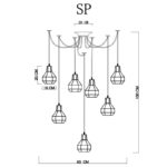 Подвесной светильник ARTE Lamp A1109SP-7BK — изображение 3