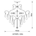 Люстра на штанге ARTE Lamp A3703PL-10GA — изображение 4