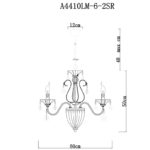 Подвесная люстра ARTE Lamp A4410LM-6-2SR — изображение 5