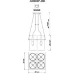 Подвесной светильник ARTE Lamp A8586SP-4BK — изображение 4