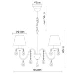 Подвесная люстра ARTE Lamp A9123LM-5CC — изображение 3