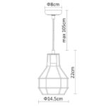 Подвесной светильник ARTE Lamp A9182SP-1WH — изображение 4