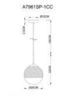 Подвесной светильник ARTE Lamp A7961SP-1CC — изображение 3