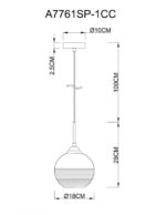 Подвесной светильник ARTE Lamp A7761SP-1CC — изображение 4
