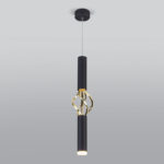 Подвесной светильник Eurosvet 50191/1 LED черный/золото