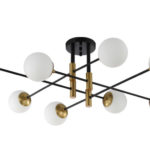 Люстра на штанге Crystal Lux FIDEL PL8 BLACK