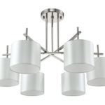 Люстра на штанге Crystal Lux SERGIO PL6 NICKEL