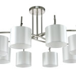 Люстра на штанге Crystal Lux SERGIO PL8 NICKEL