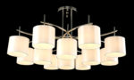 Люстра на штанге Crystal Lux SERGIO PL8+4 NICKEL — изображение 4