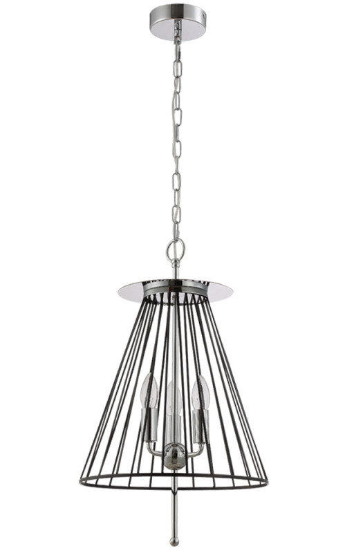 Подвесной светильник Crystal Lux MODESTO SP3 BLACK/CHROME