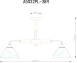 Люстра на штанге ARTE Lamp A5032PL-3BR — изображение 5