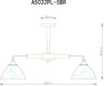 Люстра на штанге ARTE Lamp A5032PL-5BR — изображение 5