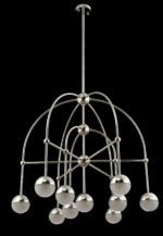 Люстра на штанге Crystal Lux TRUENA SP-PL6+3+1 NICKEL — изображение 3