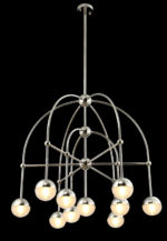 Люстра на штанге Crystal Lux TRUENA SP-PL6+3+1 NICKEL — изображение 4
