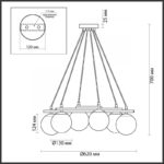 Подвесная люстра LUMION 5212/6 — изображение 3