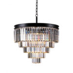 Каскадная люстра Newport 31109/S black+gold