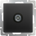 Розетка Werkel WL08-TV-2W (черный матовый)