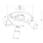 Спот ARTE Lamp A4510PL-3SS — изображение 4