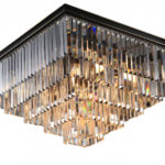 Накладная люстра Newport 31112/PL black+gold