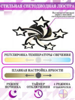 Накладная люстра Natali Kovaltseva INNOVATION STYLE 83018 BLACK — изображение 3